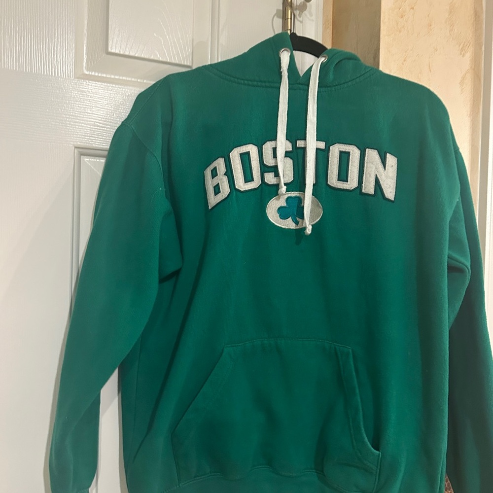 Active USA Green Boston Men's Hoodie